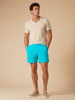 Greyson Teal Golf Shorts